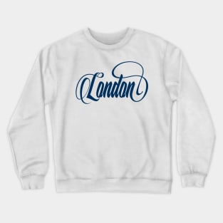 Inspired by London / Blue Crewneck Sweatshirt